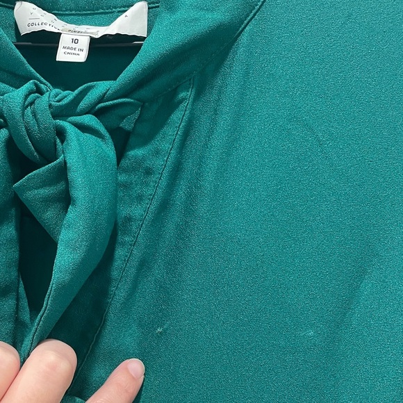 Osman Yousefzada X RTR Bow Front Ruffle Dress Size 10 - Picture 11 of 12